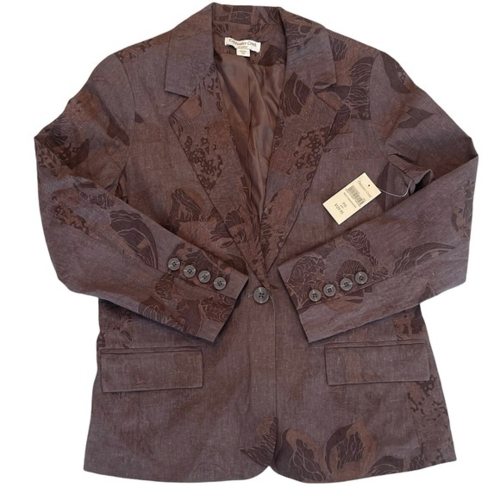 COLDWATER CREEK Petite Floral Casual Jacket